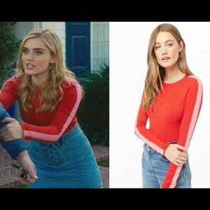 Ribbed Mock Neck Top